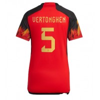 Fotballdrakt Dame Belgia Jan Vertonghen #5 Hjemmedrakt VM 2022 Kortermet